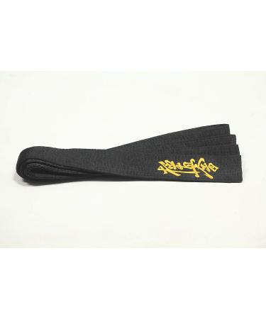 KYOKUSHINKAI Japanese Karate Black Belt - 300cm Length | Shihan Satin Embroidery - Buy Online on GoSupps.com