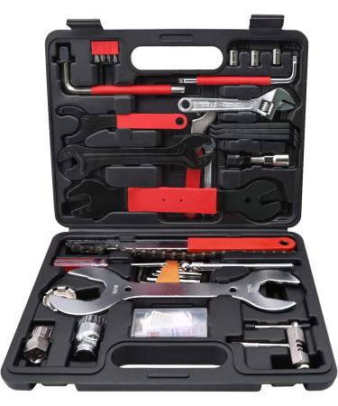 44pcs Professional Bike Tool Kit for Mountain & Road Bike Maintenance | Quality Bicycle Repair Set in Black Storage Case - Buy Online on GoSupps.com