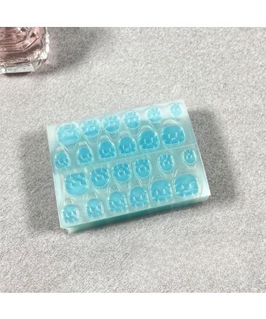 Ultra-Thin Jelly Gel Manicure Stickers - High Viscosity Removable Double-Sided Wearable Fake Nails