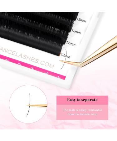 TDANCE Premium D Curl Eyelash Extensions 0.05mm + Ellipse Flat Lashes 0.15 D Curl 8-15mm - Mixed Lengths - Buy Online on GoSupps.com