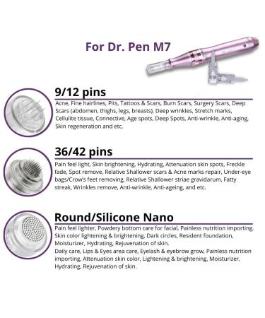 Dr. Pen Ultima M7 Professional Kit - Wireless Derma Pen Set - Skin Care Tool with 12pin, 36pin, and Round Nano Cartridges - Buy Online on GoSupps.com