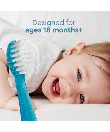 RADIUS Totz Extra Soft Toothbrush for 18+ Months - Clear Sparkle - Buy Online on GoSupps.com