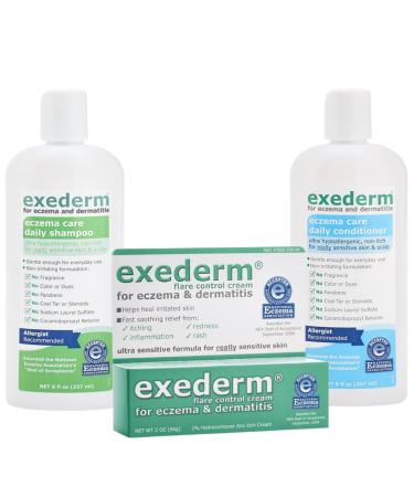 Exederm Flare Control Cream and Hair Care for Eczema & Dermatitis