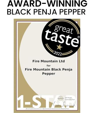 Fire Mountain Black Penja Pepper 100g - Single Origin Whole Peppercorn Berries from Penja Valley for Grinder Refill - Buy Online on GoSupps.com