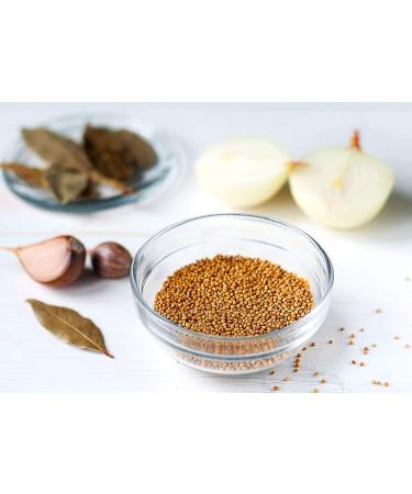 Organic Yellow Mustard Seeds 1lb - Non-GMO, Whole Dried Spice for Pickling, Dips, and Marinades - High in Selenium & Fiber - Vegan & Kosher - Spicy Pungent Flavor - Buy Online on GoSupps.com
