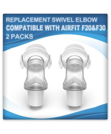 2 Packs Replacement Swivel Elbow Connector Compatible with F20 and F30 Tube Quick-Release Elbow Great-Value Supplies by Medihealer - Buy Online on GoSupps.com