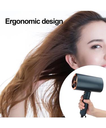 Natudeco Smart Hair Dryer Foldable Hair Dryer Hair Dryer Low Noise Fast Hair Care Convenient with Nozzle Diffuser Home Travel Bathroom(110V American Standard) - Buy Online on GoSupps.com