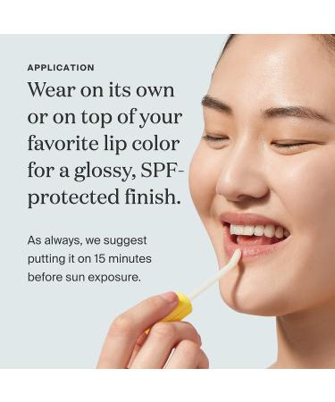 Supergoop! Lipscreen SPF 40 - Reef-Friendly Water-Resistant Lip Gloss | Broad Spectrum SPF Lip Balm with Grape Seed Extract & Sunflower Seed Oil - 0.34 fl oz - Buy Online on GoSupps.com