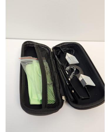 Calces365 Metal Frame Light Weight Climbing Belay Glasses with Nose Guard and Case - Black - Buy Online on GoSupps.com
