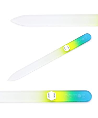 REMOS Double-Sided Glass Nail File in Blue-Green-Yellow - Buy Online on GoSupps.com