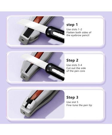 Shakven Eyebrow Sharpener Tool - Cosmetic Tool for Eyebrow Pencil Shaping Makeup Eyebrow Cosmetic Pencil Sharpening Tool for Precise and Smooth Application - Buy Online on GoSupps.com