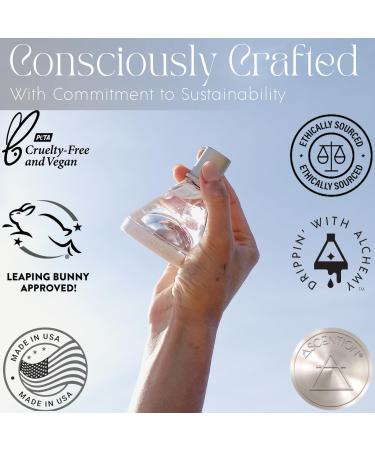 ASCENTION Ascent to Courage Manifestation Fragrance | Clean Perfume with Citrine Healing Stone Crystal | Skin Safe Spray Parfum | Woody Fruity Citrus Scent w/Cedarwood Fig & Vetiver Ascent to Courage 1.7 Fl Oz/50ml - Buy Online on GoSupps.com