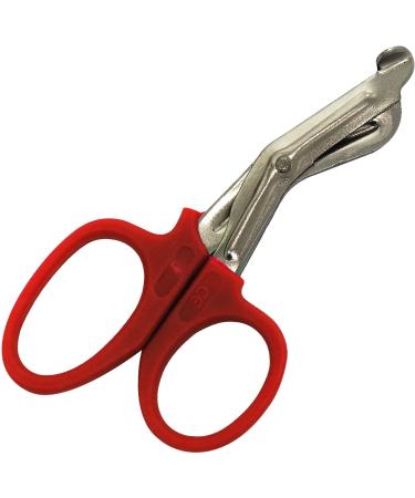 Surgimax Mini 11.5cm Tough Cut Bandage Nurses First Aid Paramedic Shears Tuff Cut Scissors - Red