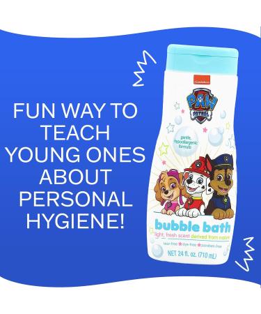 Paw Patrol Bubble Bath Liquid Soap 24 oz - Light Fresh Scent | International Shipping Available - Buy Online on GoSupps.com