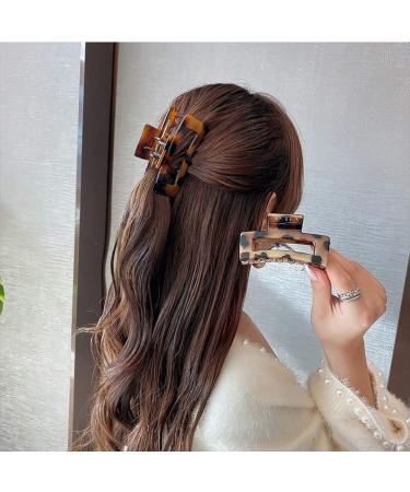 Aaiffey 4PCS Non-Slip Tortoise Hair Claw Clips | Stylish Leopard Hair Clamps for Strong Hold | Hair Styling Accessories for Women and Girls - Buy Online on GoSupps.com