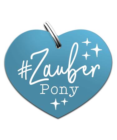 Soulhorse brand horse pony dogs Happy brand Horse brand Happy Bringer Guardian angel Saddle Heart bridle bridle front stuff Key trailer talisman for animals and humans (magic pony turquoise)