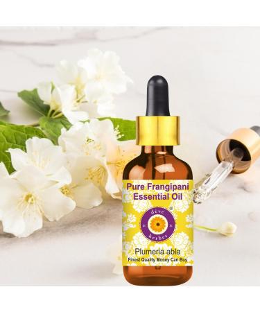 Deve Herbes Frangipani Essential Oil (Plumeria alba) with Glass Dropper Steam Distilled 100ml X 3 (Pack of Three) (10 oz) - Buy Online on GoSupps.com