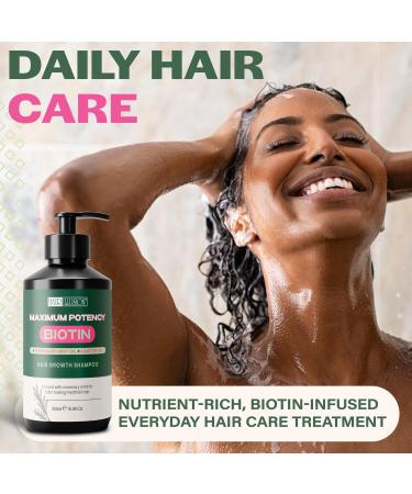 Hair Illusion Maximum Potency Biotin Shampoo | Rosemary & Castor Oil | Natural Sulfate Free for Hair Loss & Thinning Hair - International Shipping Available - Buy Online on GoSupps.com