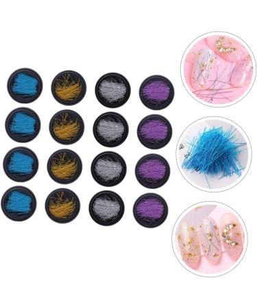 Healeved 80 Boxes Nail Art Ornaments Manicure Ornaments Nail Art Wire Nail Metal Threads Nail Art Accessory Nail Charms Nail Metal Wire Manicure Threads Alloy Gold Thread Decorate - Buy Online on GoSupps.com