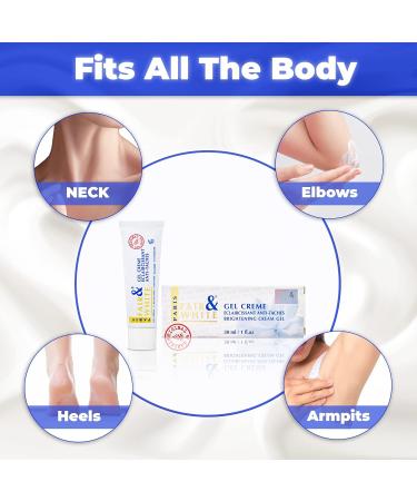 Fair & White Brightening Gel Cream - 1 Fl oz / 30ml - Skin Radianting & Hydrating Cream - Buy Online on GoSupps.com