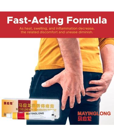 Mayinglong Musk Hemorrhoids Ointment - (20 Grams) Maximum Strength Formula for Hemorrhoidal Fast Relief Soothes Itching Burning & Discomfort - Fast-Acting Relief (0.71 oz Tube) - Buy Online on GoSupps.com