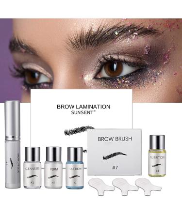 Sunset Brow Lamination Kit - Professional DIY Eyebrow Lift Styling for Fuller, Messy Brows | Lasts 8 Weeks | Salon Quality - Home Use | Set A - Buy Online on GoSupps.com