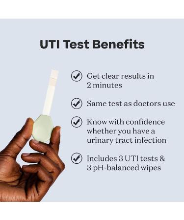 Stix UTI Test Kit - 3 Tests with Instant Results | Accurate & Easy-to-Use | Includes 3 pH-Balanced Wipes - Buy Online on GoSupps.com