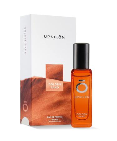 Ups'ilon Golden Sand Sports Perfume for Men | Eau De Perfume | Long Lasting Fresh & Powerful Fragrance | Mens Perfume Spray | Travel Friendly | Luxury Scent | 20ml (0.67 fl Oz)