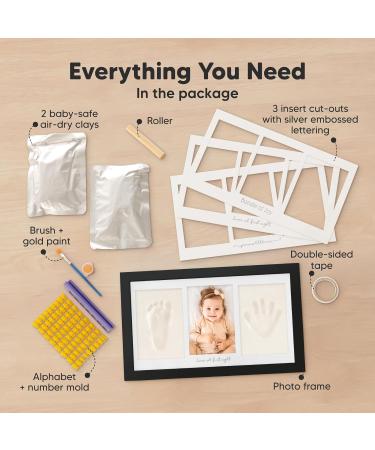 KeaBabies Baby Handprint and Footprint Maker Set - Onyx Black - Buy Online on GoSupps.com