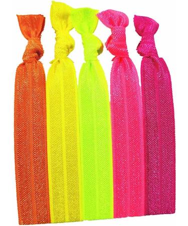 100 Assorted Solid Color No Crease Hair ties for Women Girl's Ponytail Holder - Buy Online on GoSupps.com