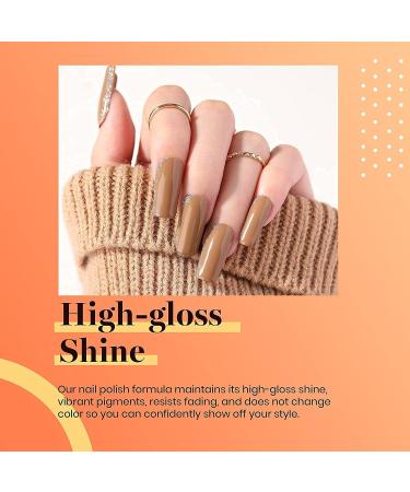 Beetles Gold Yellow Gel Nail Polish Set - 6 Colors for Autumn Nail Art | Soak Off, with Nail Lamp Kit - DIY Manicure Salon at Home - Buy Online on GoSupps.com