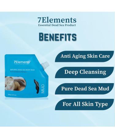Shop Dead Sea Mud Mask for Body - Spa Quality Acne & Blackhead Remedy - All Natural Anti-Aging Skincare - 8.8fl oz Cleansing Clay Mask - Buy Online on GoSupps.com