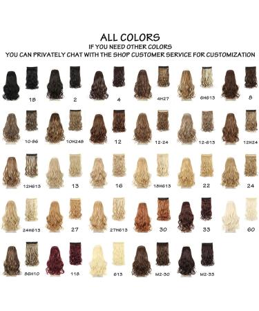Hair Extensions Clip in Long Wavy Synthetic Hair Extension Invisible Wire No Clips In Hair Extensions Secret Fish Line One Piece Extensions Hairpieces Hair Hair Pieces(SQ88-12H613 16inches) 16inches SQ88-12H613 - Buy Online on GoSupps.com