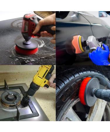 20 Pcs Drill Brush Attachment FONSWEA Drill Brush Set with Power Scrubber Brush Scrub Pads and Sponge Kit with Extend Attachment for Tiles Corners Kitchen Car Cleaning Carpet Bathroom Shower 20 pieces - Buy Online on GoSupps.com