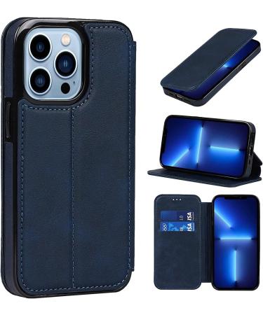 BRART Wallet Case for iPhone 13/13 Pro/13 Pro Max PU Leather Magnetic Protective Flip Case Cover with Credit Card Slot Viewing Stand Shockproof TPU (Color : Blue Size : 13 mini 5.4") 13 mini 5.4" Blue - Buy Online on GoSupps.com