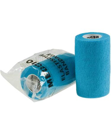 Gauze Cotton Roll 40x500cm & 12 Adhesive Light Blue Hoof Bandages - Premium Quality Cotton Dressing for Horses - Buy Online on GoSupps.com