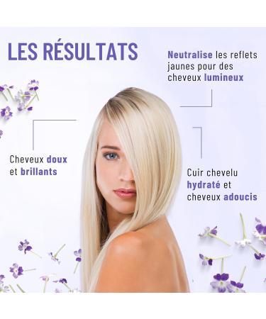 Fauvert Professionnel Shampooing Violet Repigmentant Dejaunisseur Lavande de Valensole - Neutralise les Reflets Jaunes - Cheveux Blonds Blancs ou Gris - Sans Sulfates et Parabens - Fabriqu en France - Buy Online on GoSupps.com