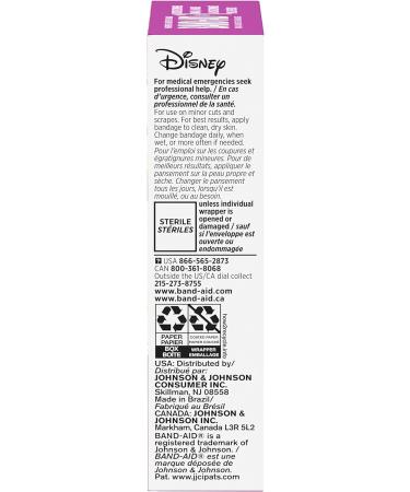 Band-Aid Brand Disney Princess Adhesive Bandages for Kids & Toddlers - 20 Count - Buy Online on GoSupps.com