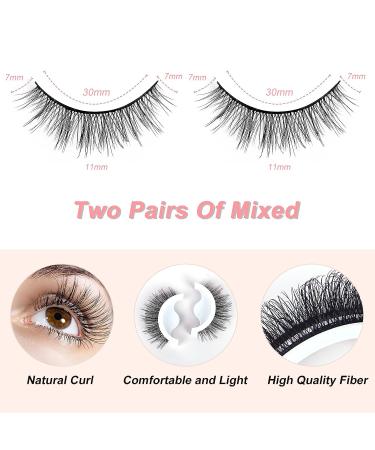 4PCs Self-Adhesive Reusable Eyelashes for Natural, Long Style - Easy Stick-On Lashes - Buy Online on GoSupps.com