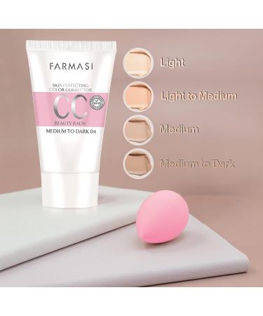 Farmasi CC Color Control Cream SPF 25+ 1.7 fl. oz - Natural Finish Multimineral Formula for All Skin Types (Medium to Dark) - Buy Online on GoSupps.com