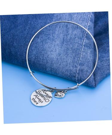 CALLARON 4 Pcs Good Sister Bracelet Adjustable Bracelet Wrist Chain Durable Bracelet Exquisite Wristwear Silver Bracelet Wrist Jewelry Charm Filler Supplies Gift Alloy 6.5 6.5cmx3pcs Silverx3pcs - Buy Online on GoSupps.com