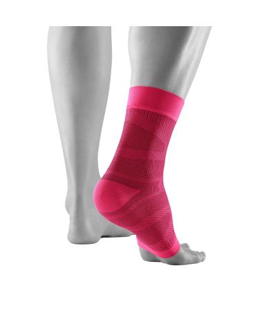 Bauerfeind Ankle Sleeve - Sports Compression Support Bandage for Running & Fitness | Unisex XL Pink - Protects Right & Left Ankle - Buy Online on GoSupps.com