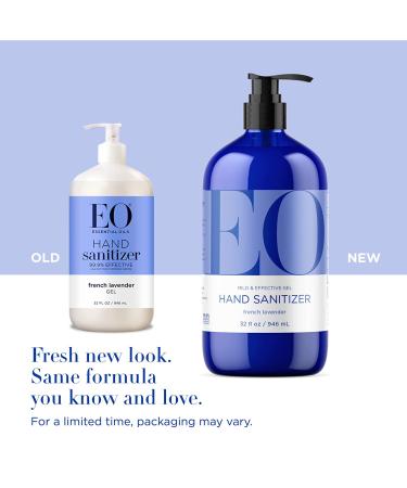 EO Lavender Hand Sanitizer Gel - 32 oz | Organic & Natural Protection - Buy Online on GoSupps.com