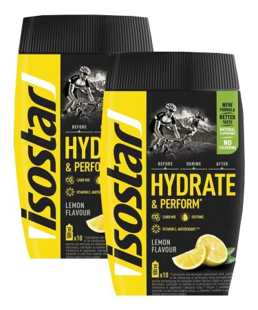 ISOSTAR Hydrate & Perform ISO Drink - 400g Isotonic Beverage Powder | Electrolyte Support for Sports - Lemon & Orange (2 Pack) - Buy Online on GoSupps.com