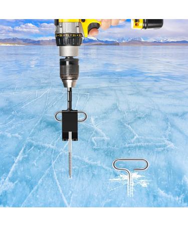 LFUTARI Ice Anchor Tool Kit - 1pc Drill Adapter & 4pcs Threaded Pegs for Ice Fishing Shelter Stake Nail - Universal Anchors Tool Set for Sewing Ice Inserts - Buy Online on GoSupps.com