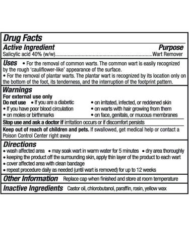 WartStick Maximum Strength Salicylic Acid Solid-Stick Wart Remover 0.2 Oz - Buy Online on GoSupps.com