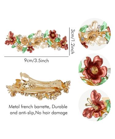 inSowni 4 Pack Luxury Glitter Butterfly Rhinestone Hair Clips for Women and Girls - Buy Online on GoSupps.com
