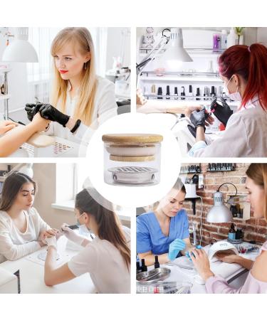 Anulely Nail Brush Cleaning Cup Brush Cleaning Cup Brush Cleaning Cup Nail Glass Cup with Lid Nail Brush Cleaning Tool - Buy Online on GoSupps.com