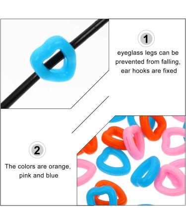 Buy Homsfou Heart Shape Slipproof Ear Clips for Women - Silicone Glasses Bands & Holders - Buy Online on GoSupps.com