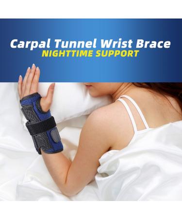 Buy Adjustable Wrist Brace for Carpal Tunnel & Tendonitis - XL Right Hand Support Splint with 3 Metal Splints | International Shipping Available - Buy Online on GoSupps.com